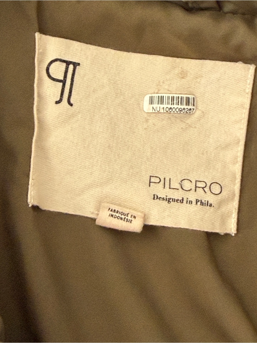 Pilcro by Anthropology Women’s S Sherpa Fleece Jacket Cream Olive Utility Coat - Picture 12 of 16